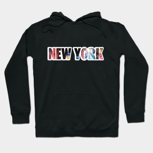 New York city walk typography letters NY city Hoodie